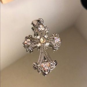 Rhinestone cross pendant